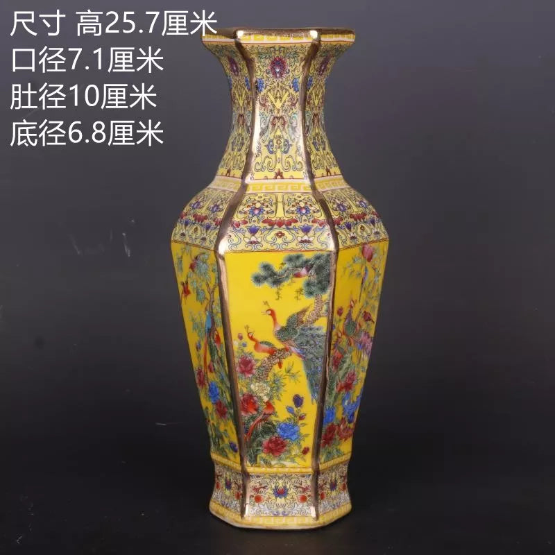 Antique Royal Chinese Porcelain Floral Vase 6-10 Inch