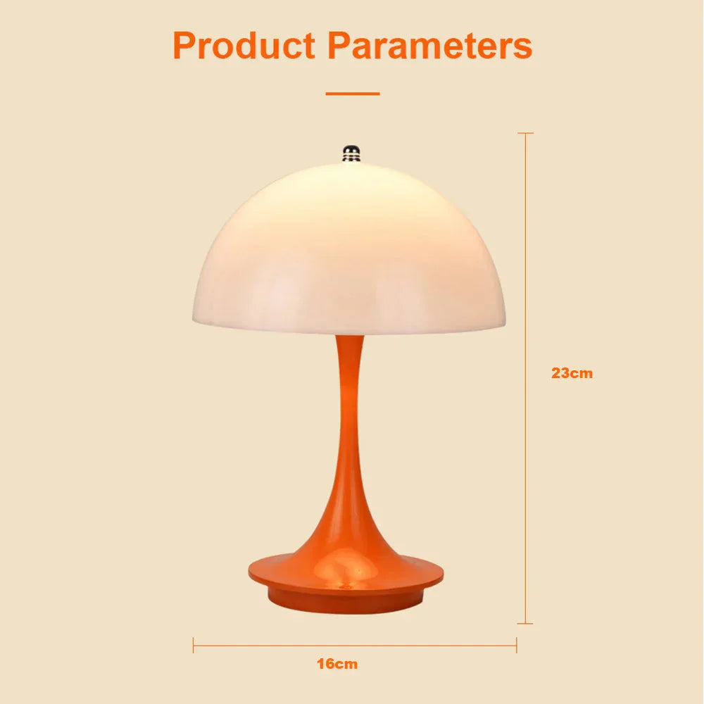 Elegant Touch Control LED Table Lamp with USB Charging