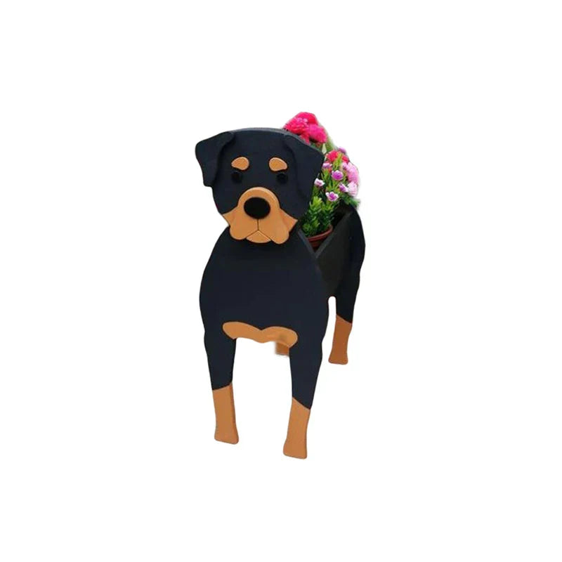 Dog-Shaped Planter - Adorable Indoor Outdoor Flower Pot