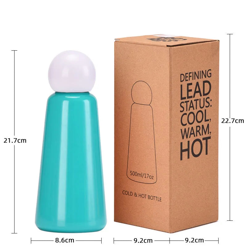 Stainless Steel 2-Tone Insulated Water Bottle 17 oz