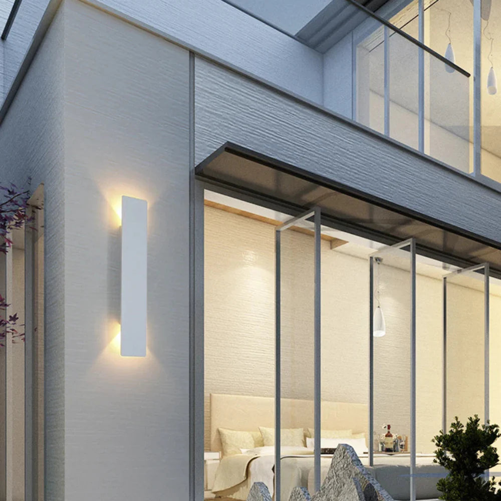 Elegant Waterproof LED Outdoor Wall Lamp with Up and Down Lighting