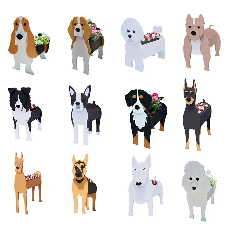 Dog-Shaped Planter - Delightful Indoor/Outdoor Flower Pot