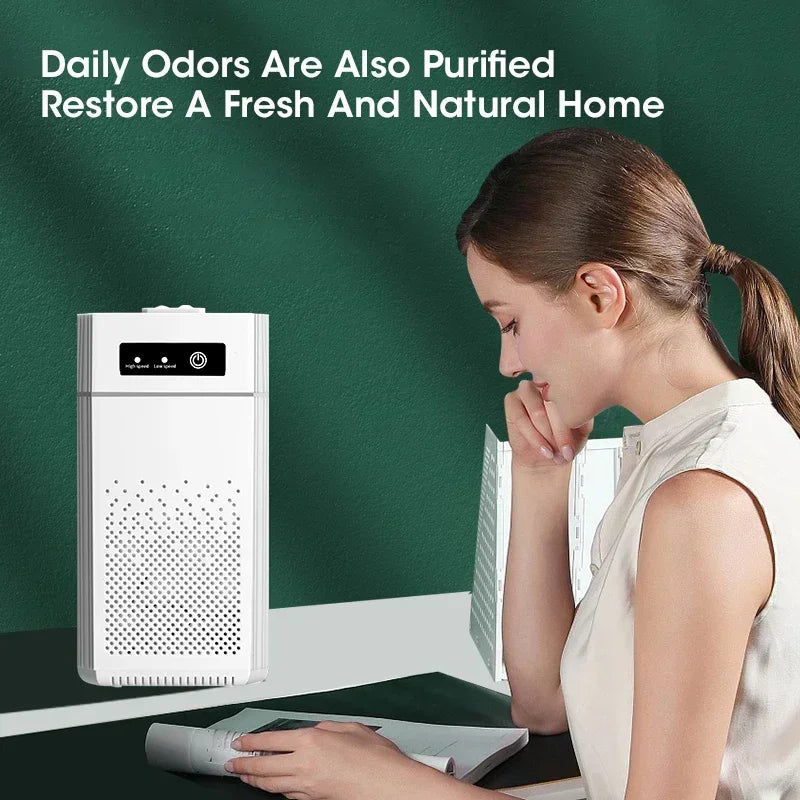 Compact HEPA Air Purifier with Negative Ion Technology