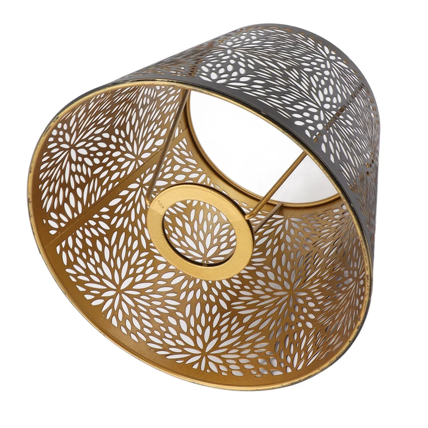 Elegant Gold Patterned Metal Lamp Shade