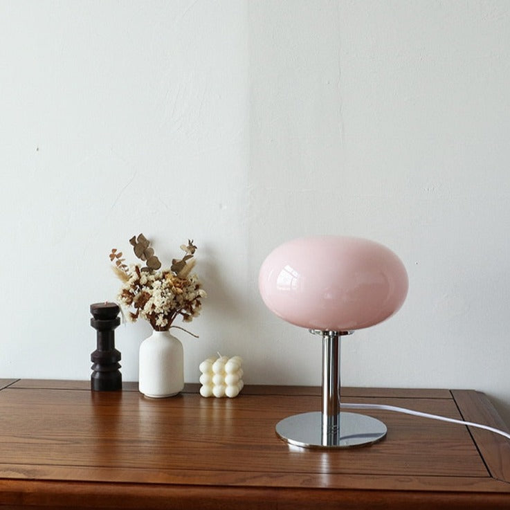 Macaron Glass Dimming Table Lamp with LED Lights