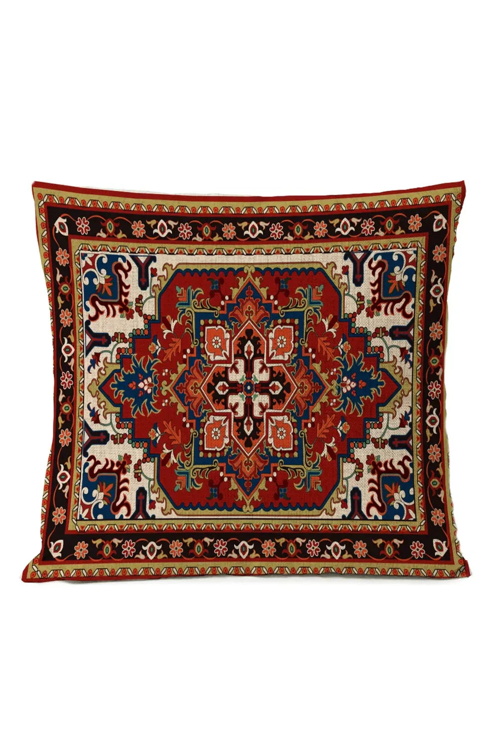 Ethnic Tribal Cotton-Linen Pillowcase