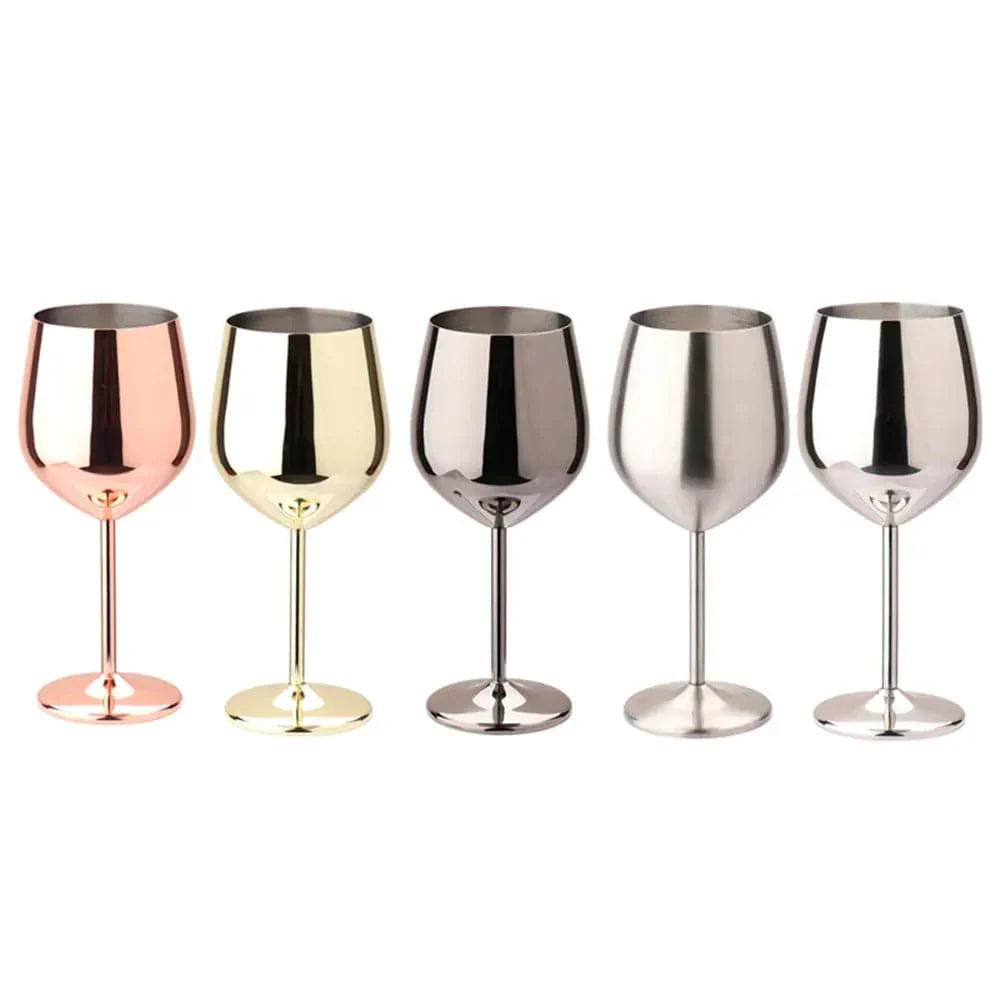 Stainless Steel Wine Goblet - Elegant and Durable 16.9oz