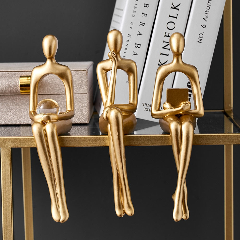 Abstract Modern Figurine Sculpture for Home Decor
