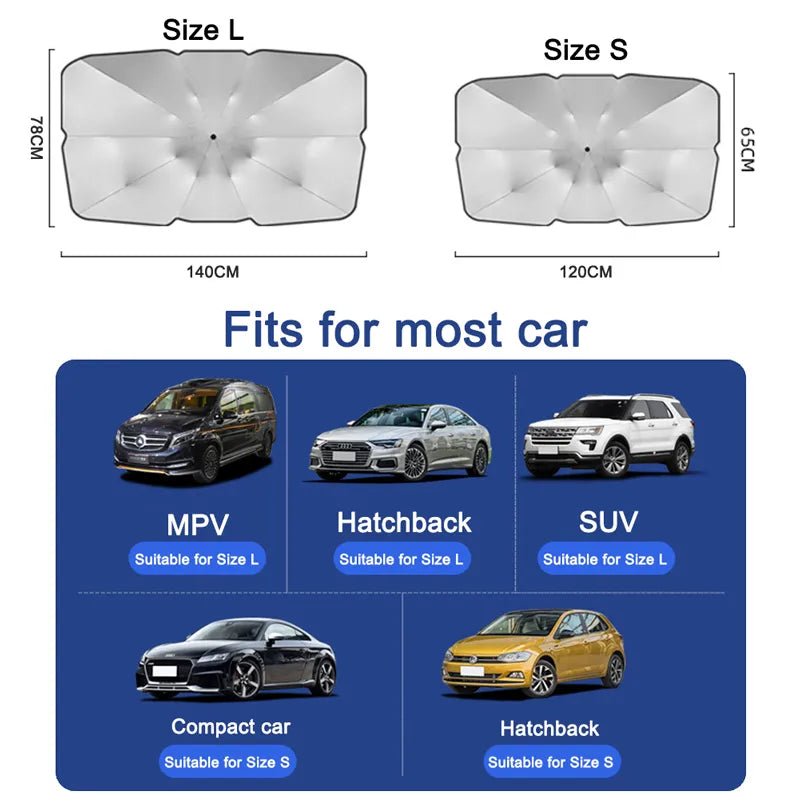 Foldable UV Protection Car Windshield Sunshade