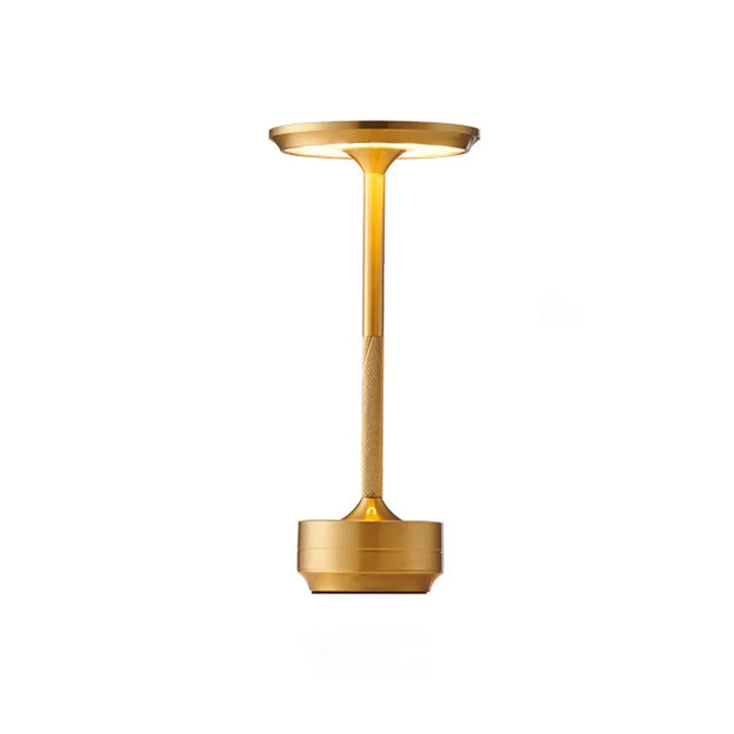 Cordless Rechargeable Touch Control Table Lamp with Dimmable LED and Stainless Steel Finish