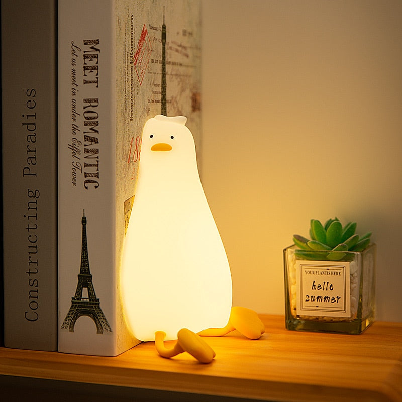 Duck LED Night Light - USB Rechargeable Cozy Lamp