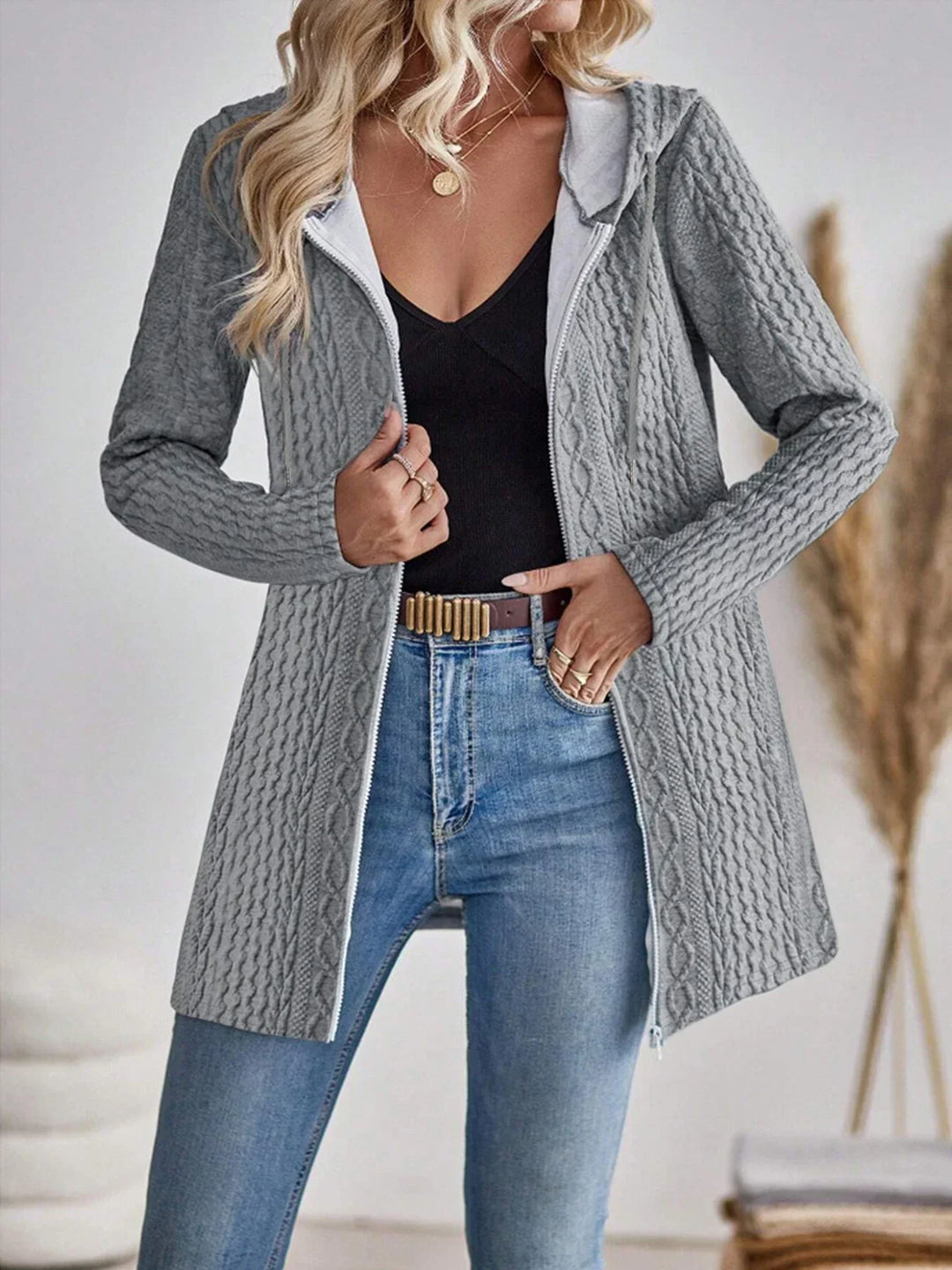 Eve | Warm Women's Cardigan with Pattern
