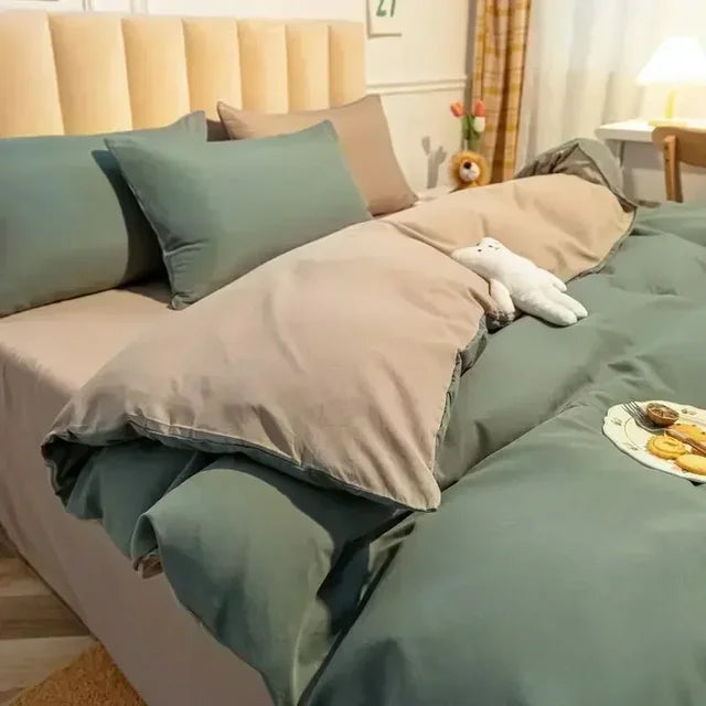 Reversible Soft Duvet Cover - Scandinavian Style