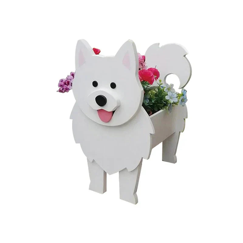 Dog-Shaped Planter - Delightful Indoor/Outdoor Flower Pot