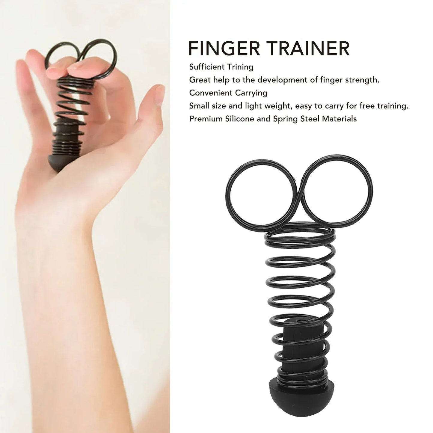 Ergonomic Hand Grip Strengthener for Finger Exercise