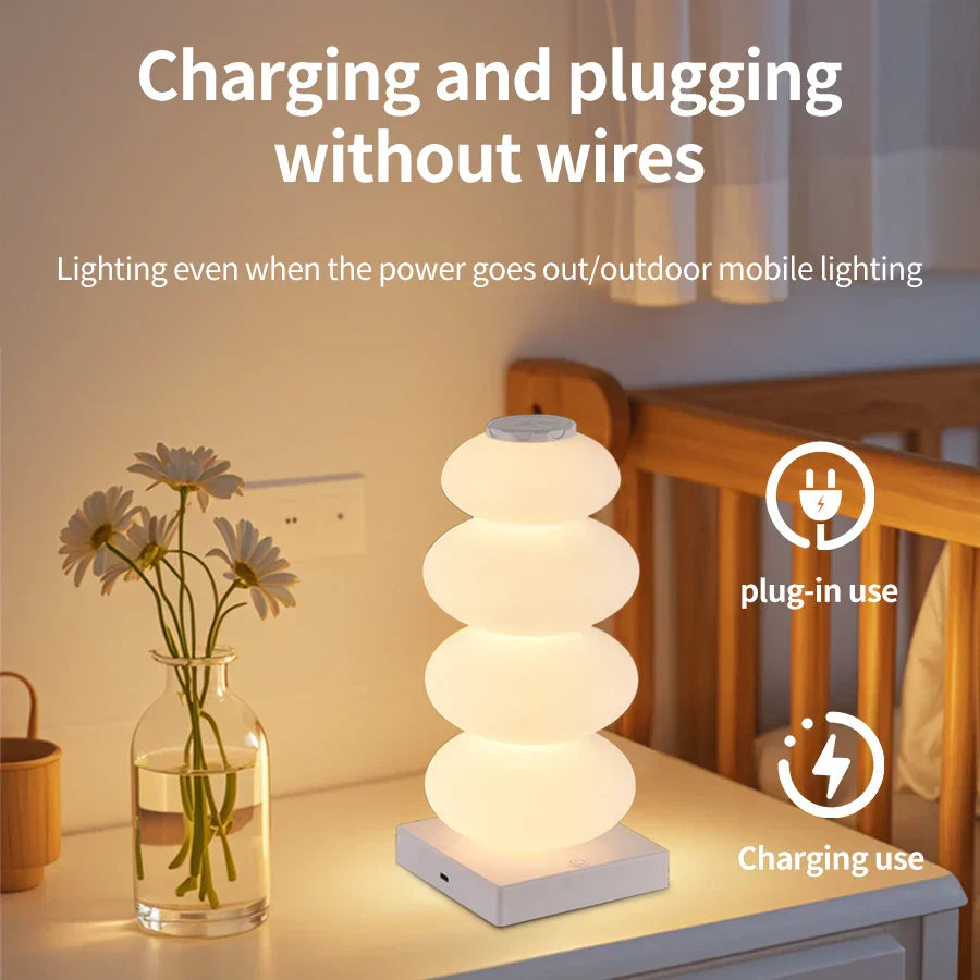 Touch Sensitive RGB LED Table Lamp with USB Power