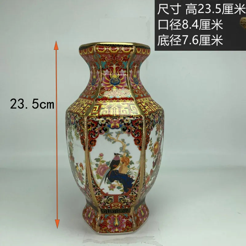 Antique Royal Chinese Porcelain Floral Vase 6-10 Inch