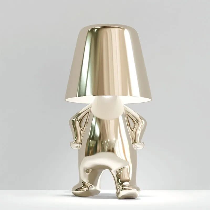 Thinker Resin LED Table Lamp - Modern Warm White Light