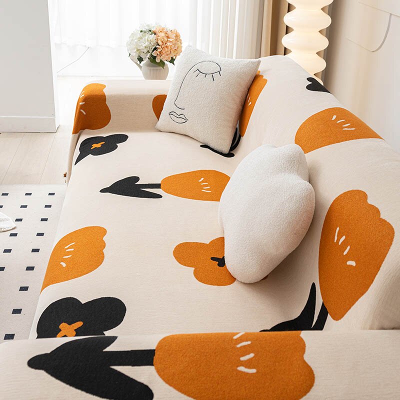 Floral Blossom Non-Slip Waterproof Sofa Cover