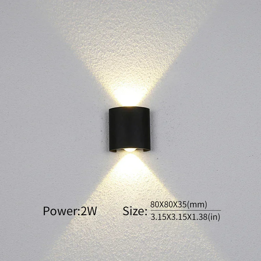 Modern LED Wall Lamp - Minimalist Aluminum Design for Indoor & Outdoor Use