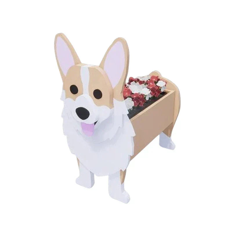 Dog-Shaped Planter - Delightful Indoor/Outdoor Flower Pot