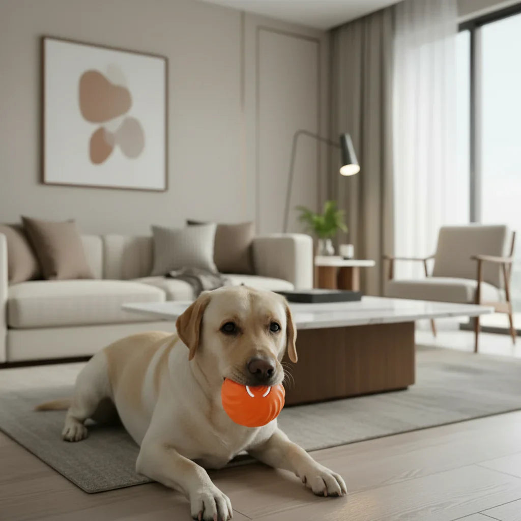 Interactive Rechargeable Dog Ball with Automatic Movement