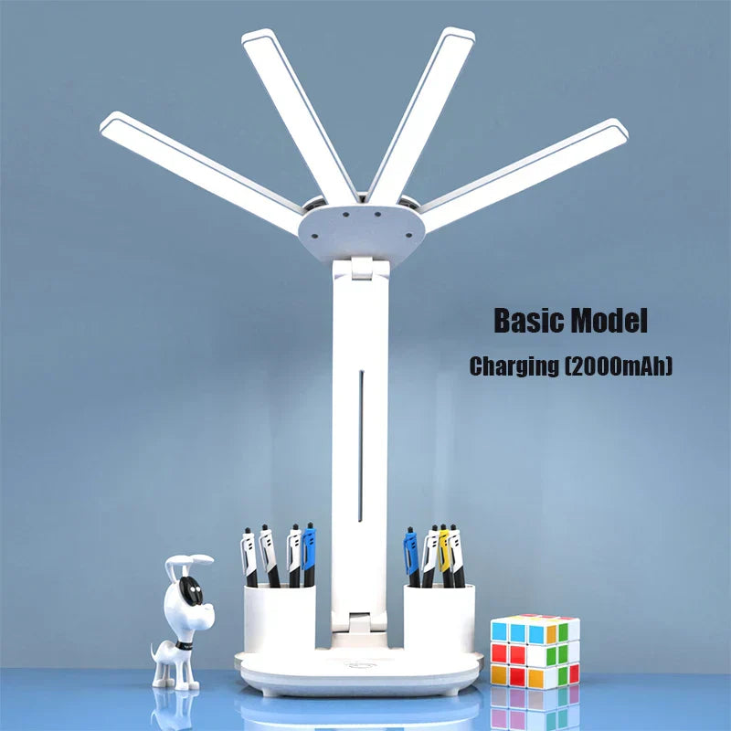 3in1 Multifunctional Smart Table Lamp with Fan and Clock