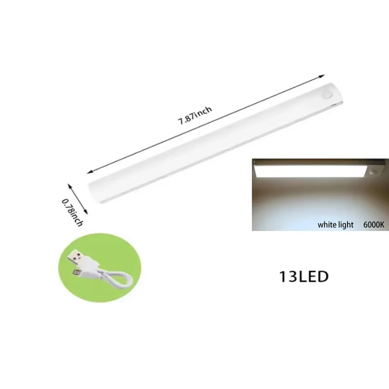 Motion-Activated Rechargeable LED Night Light with Dimmable Brightness