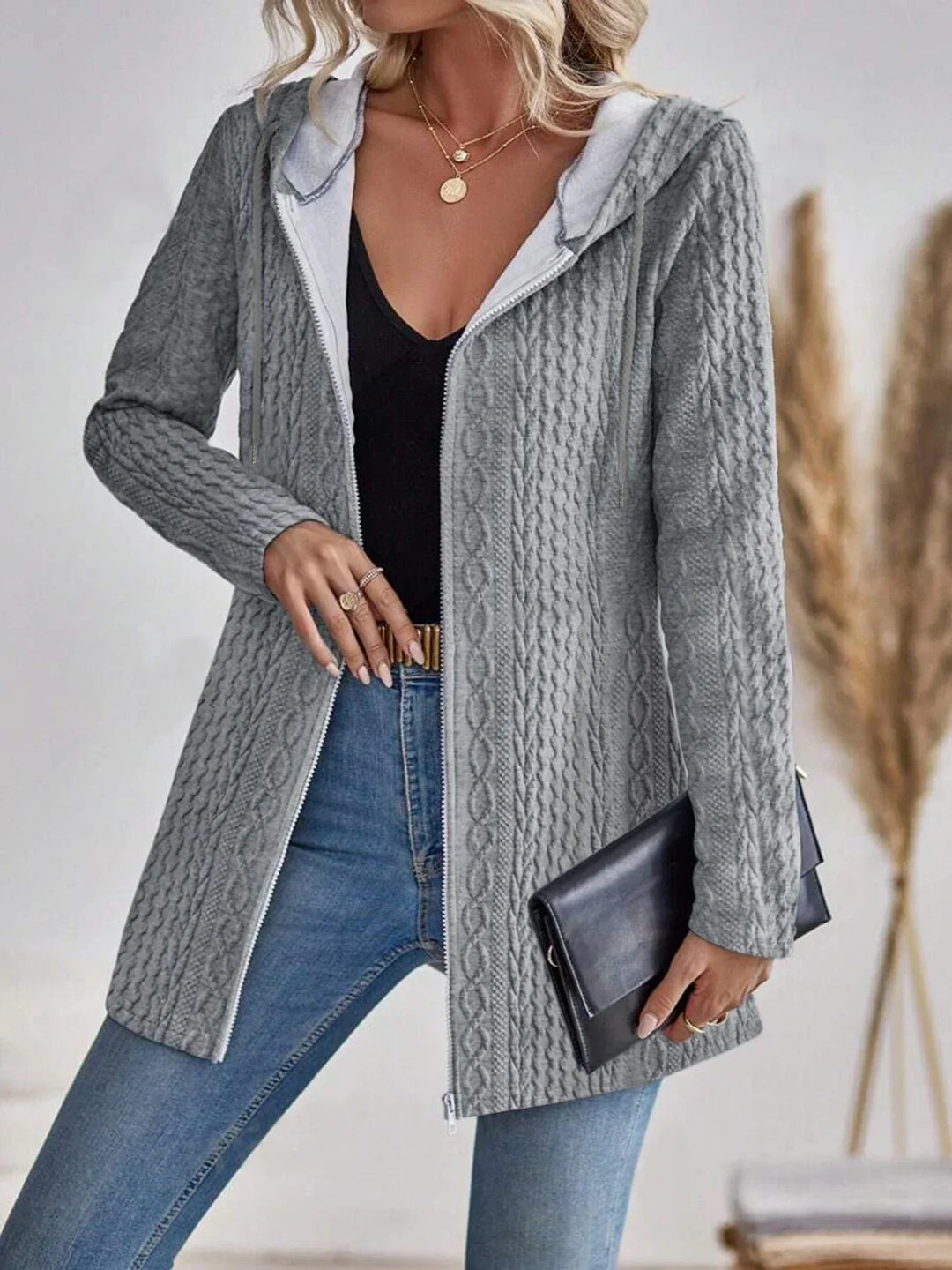 Eve | Warm Women's Cardigan with Pattern