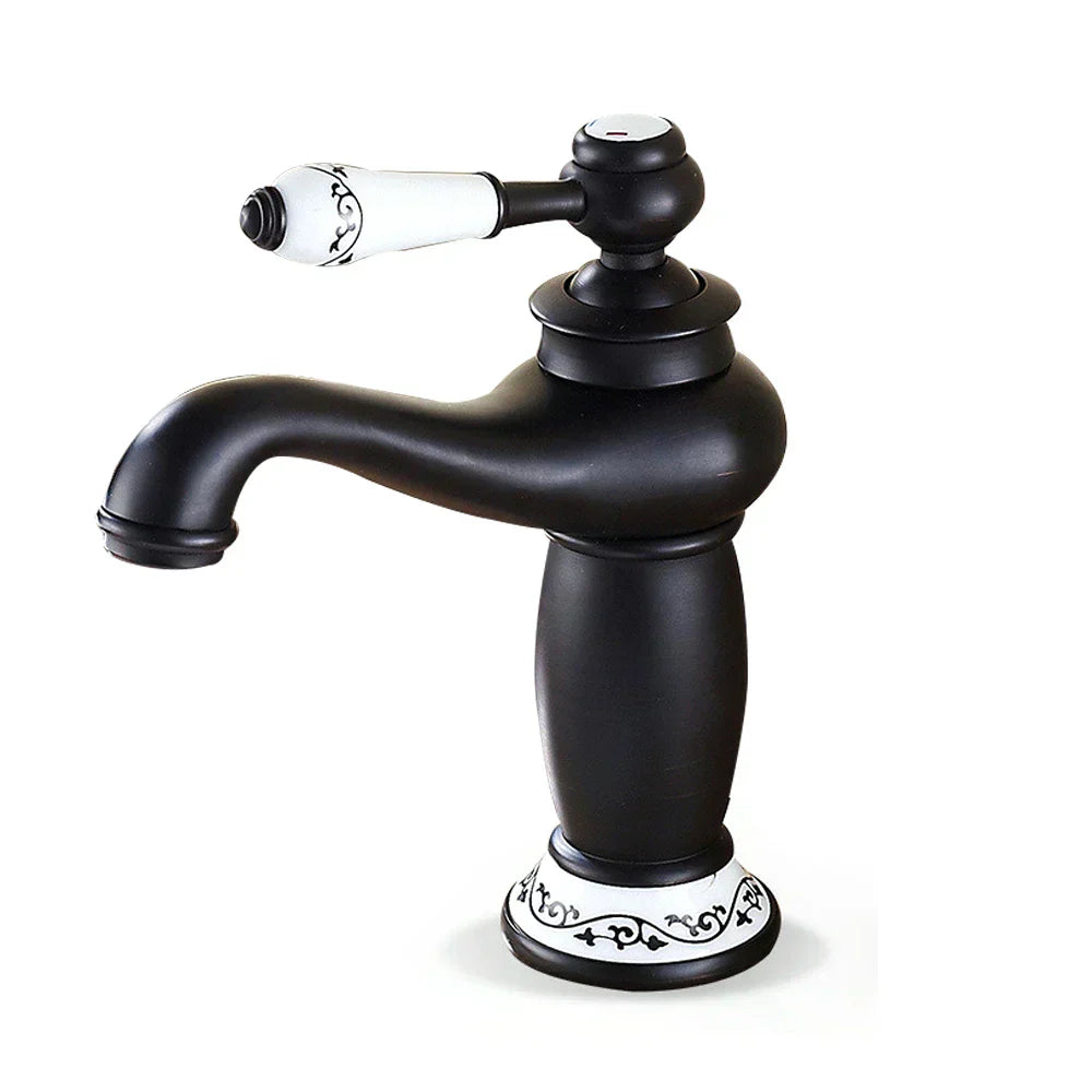 Vintage Gold Bathroom Faucet with Retro Design