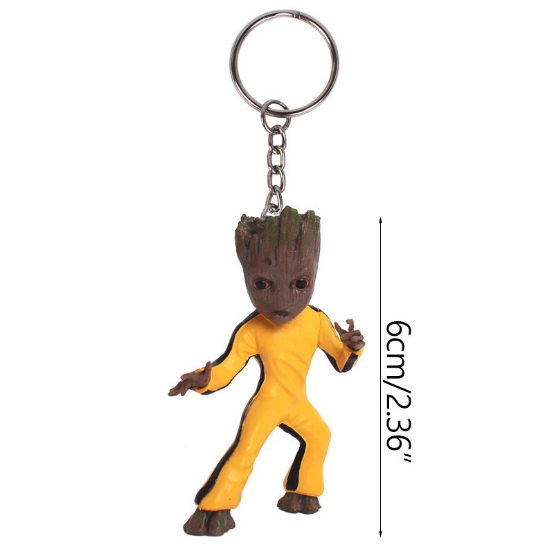 Miniature Groot Figure - Playful Resin Office Decoration