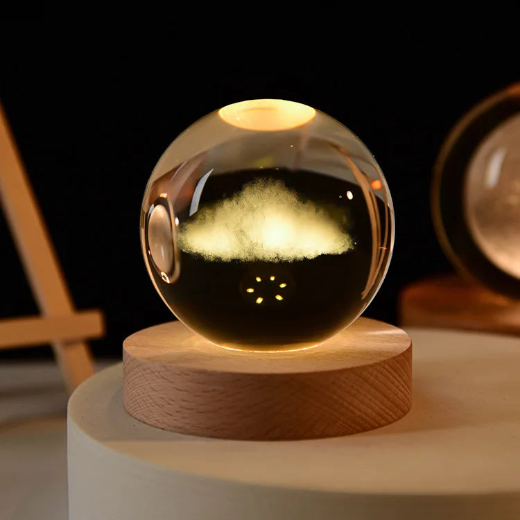 3D Crystal Night Light - Elegant Glass Gift for All Occasions