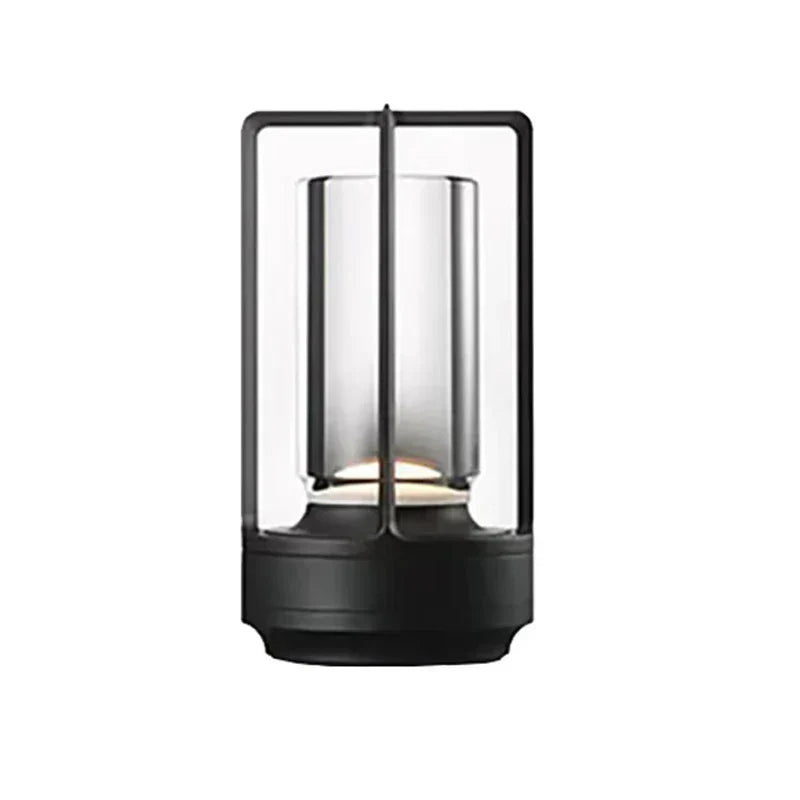 Wireless Rechargeable Crystal Table Lamp - Portable LED Light for Indoor and Outdoor Use