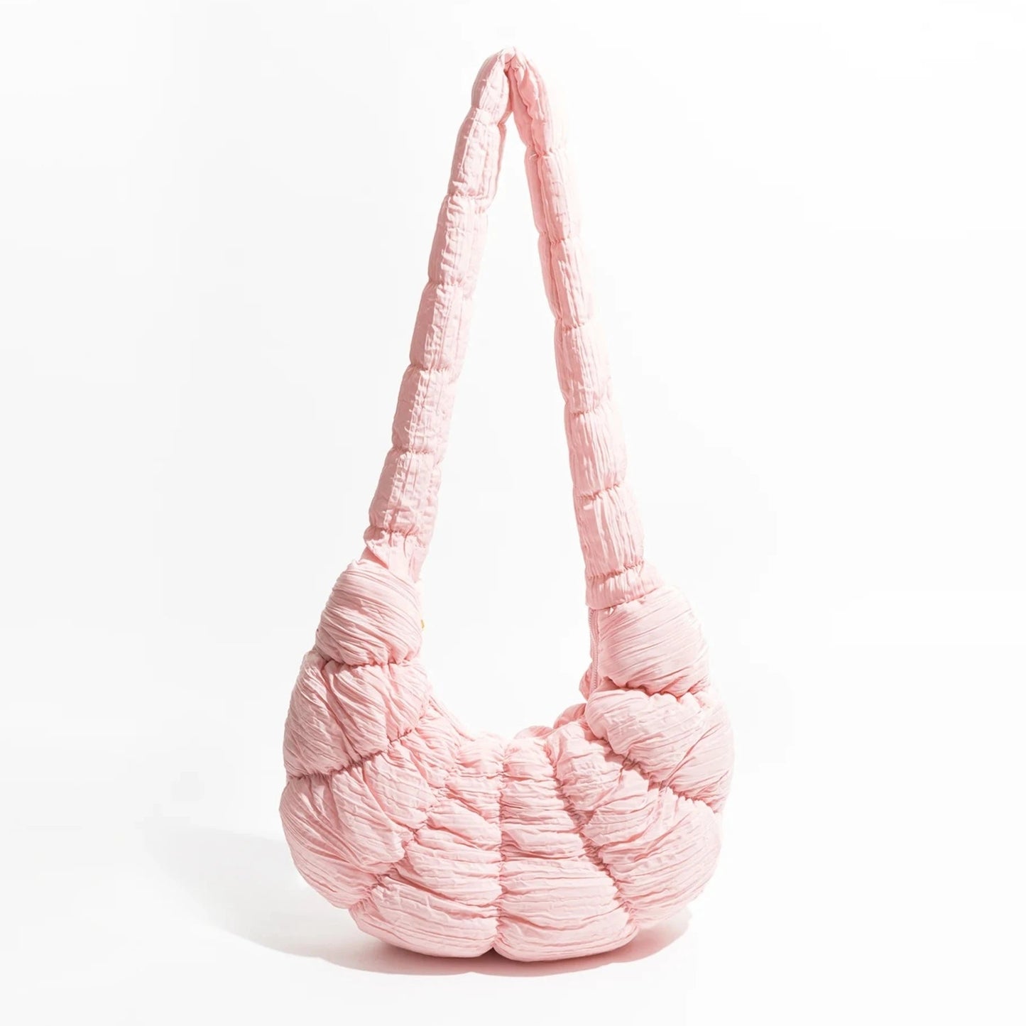 Puff Croissant Shoulder Bag - Lightweight Nylon Tote