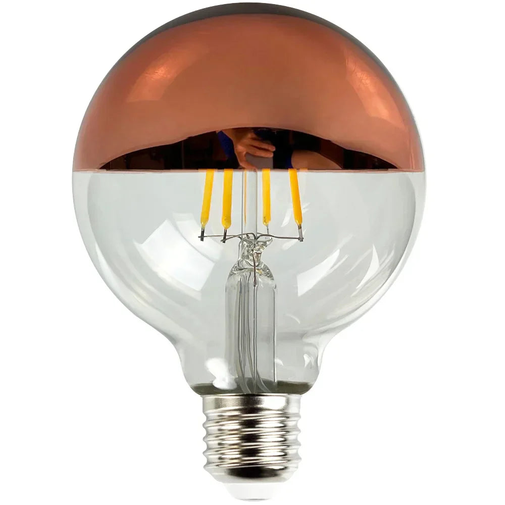 Dimmable Vintage LED Table Lamp with Wooden Base