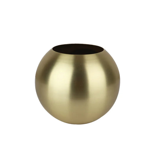Stainless Steel Scandinavian Flower Vase in Gold, Black, and Rose Gold