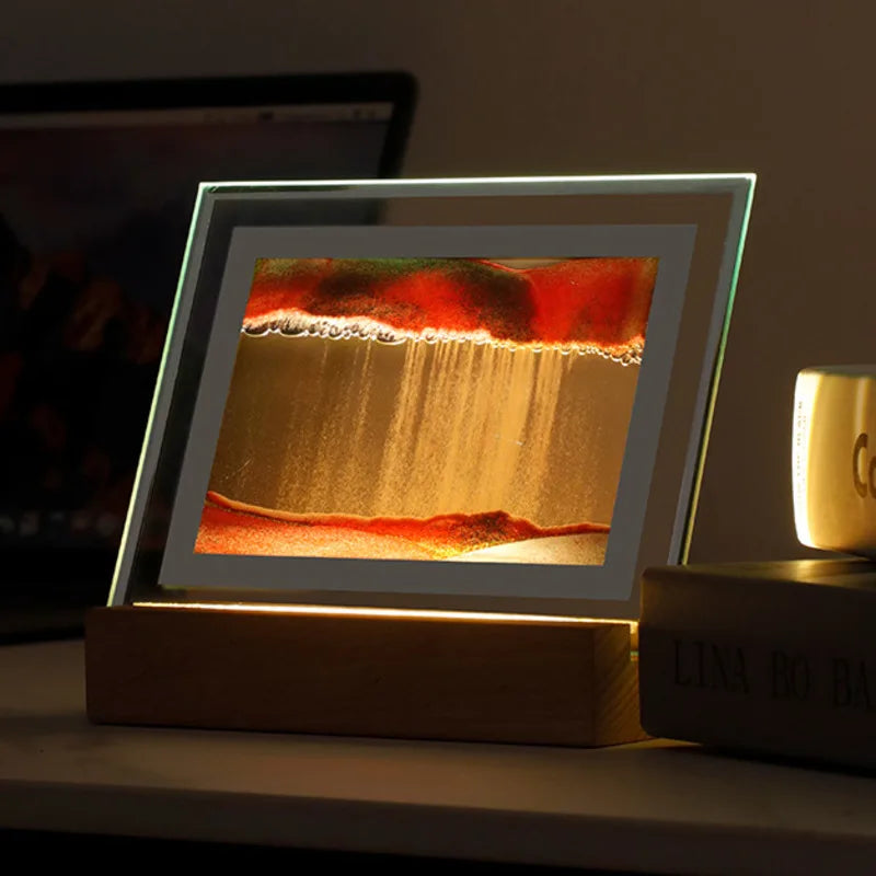 Sand Art LED Quicksand Table Lamp with Night Light