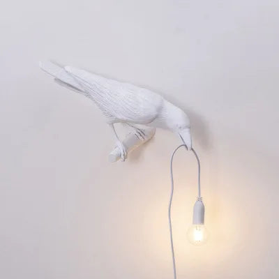 Modern Lucky Bird Table Lamp with Resin Design and LED Lighting