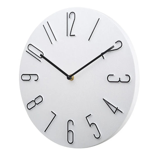 Minimalist Quartz Wall Clock in Multiple Colors