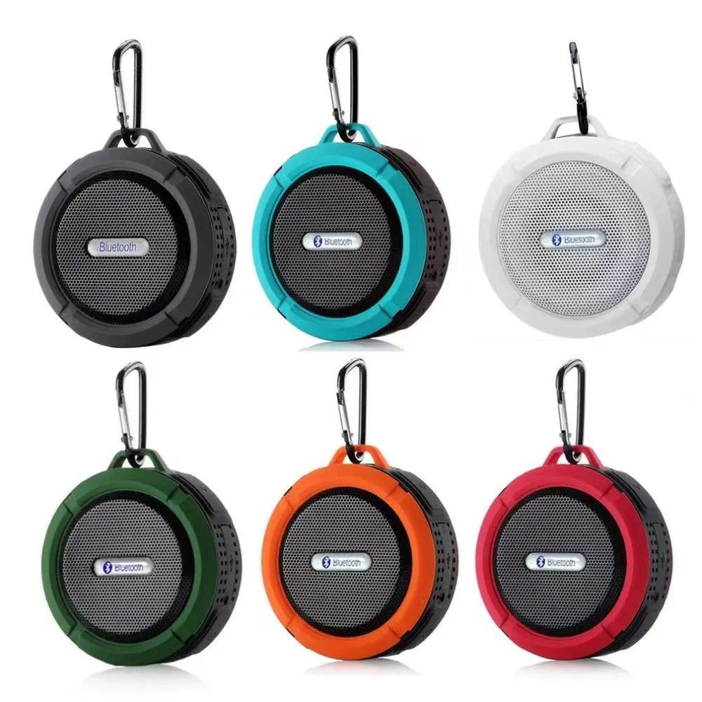 Portable Waterproof Bluetooth Speaker with Suction Cup for Travel and Shower