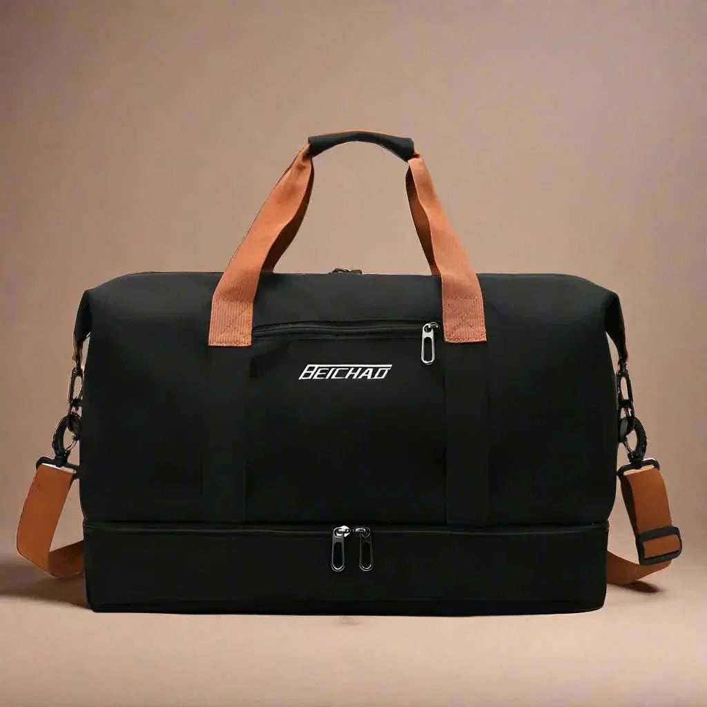 Waterproof Fitness and Travel Bag with Shoe Compartment