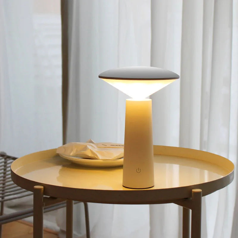 Touch Control Modern Table Lamp with USB Charging