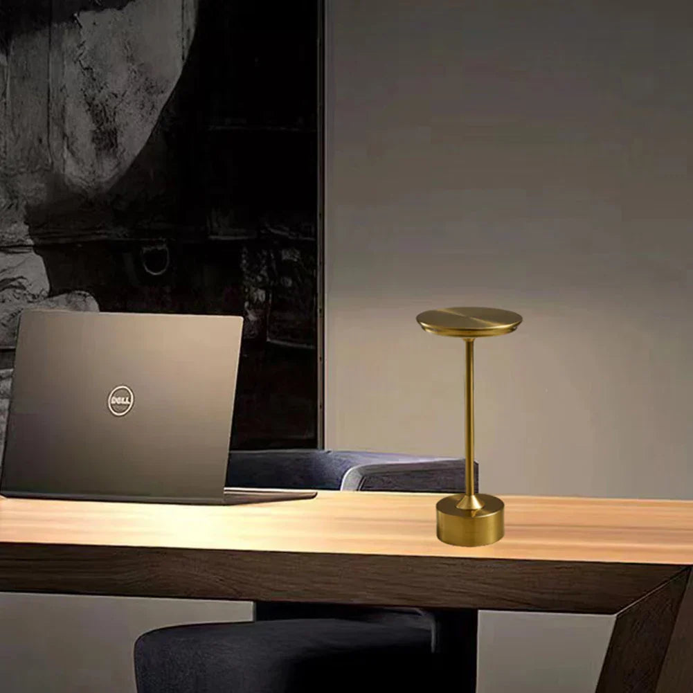 Chic LED Bar Table Lamp in Black, Gold, or Silver