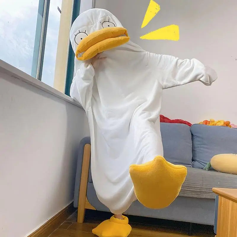 Confused Duck Adult Pajama Costume Set
