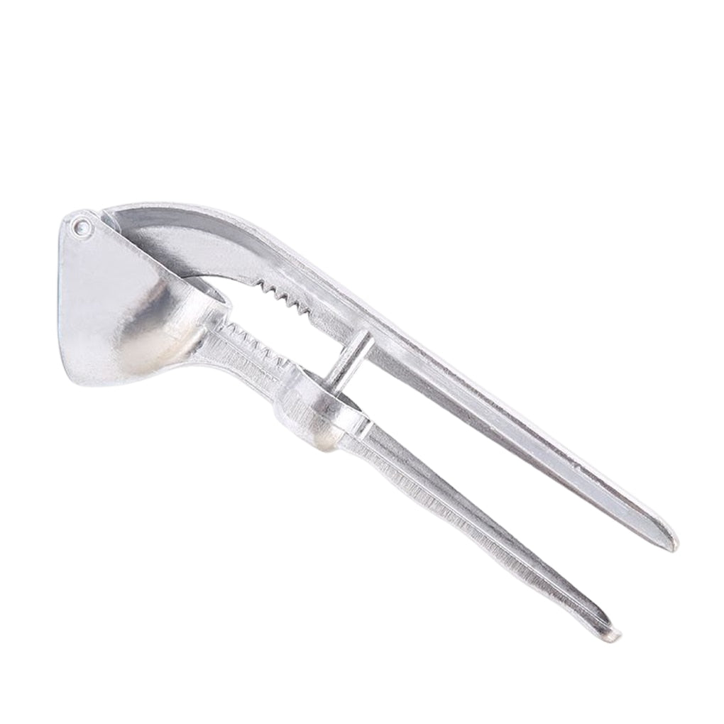 Stainless Steel Garlic Press and Chopper with Ergonomic Handle