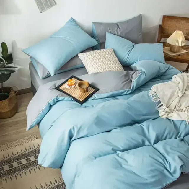 Reversible Scandinavian Bedding Set, Soft Breathable Fabric