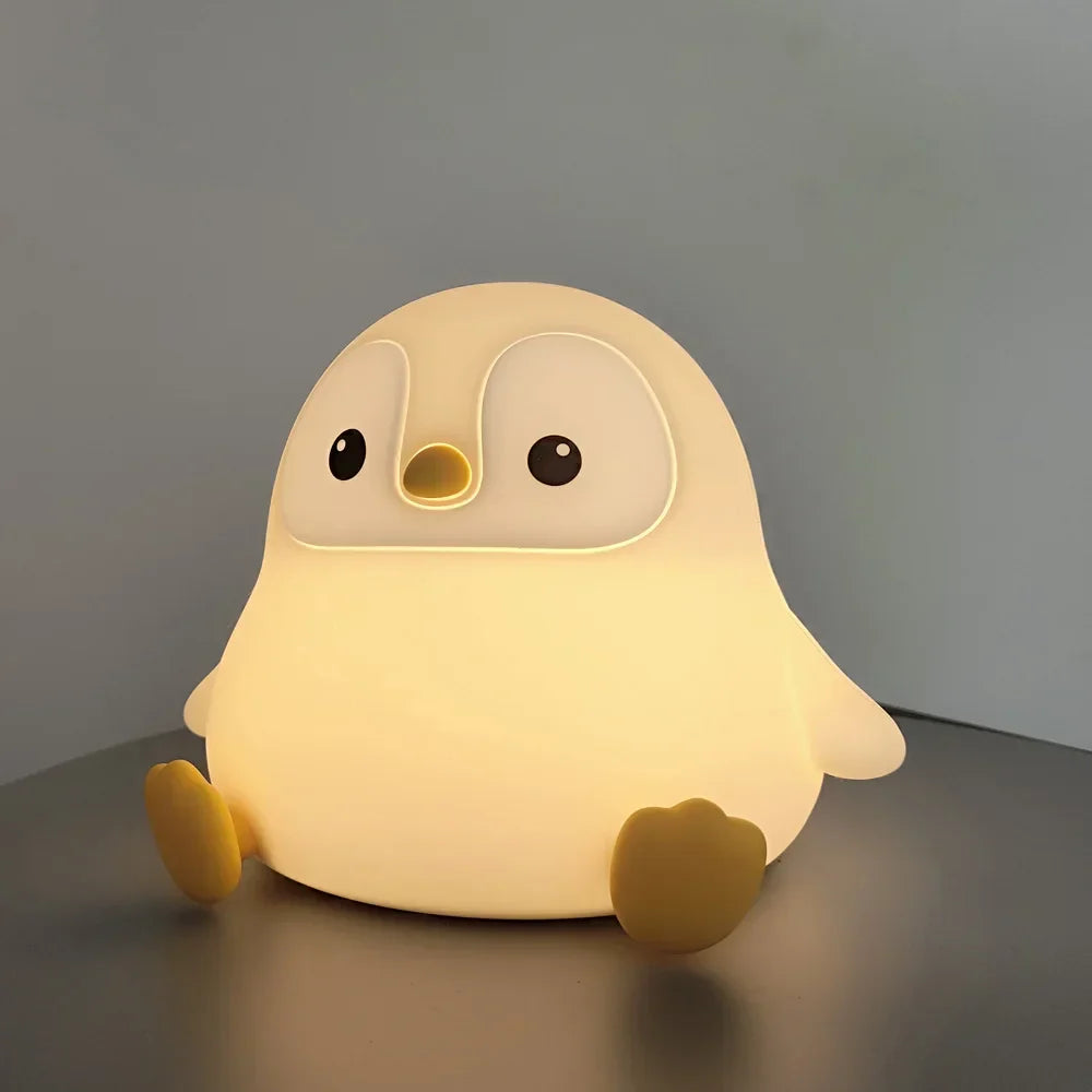 USB Rechargeable LED Night Light with Soft Silicone Design and Long Battery Life