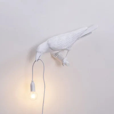 Modern Lucky Bird Table Lamp with Resin Design and LED Lighting