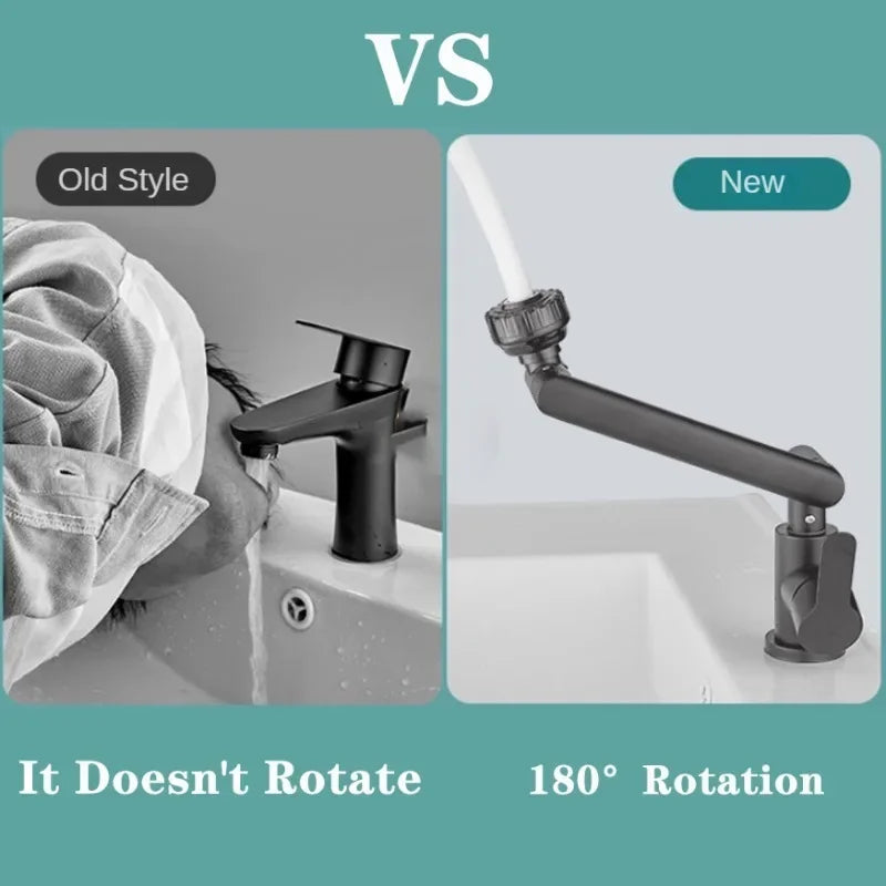 Splash-Resistant 360-Degree Swivel Spout Faucet
