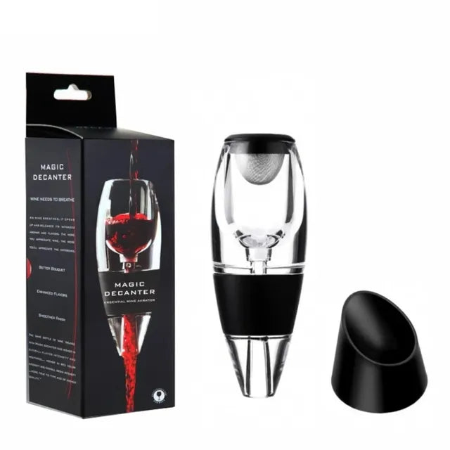 Wine Aerator and Decanter Set with Filters and Air Purifier